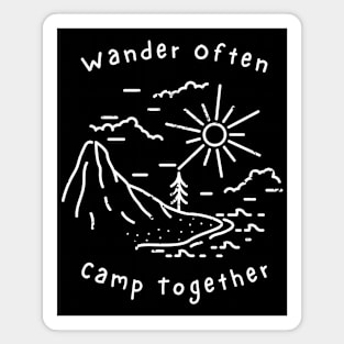 Camping Buddies - Wander Often, Camp Together Magnet